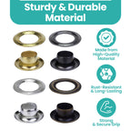 Eyelets with 3-Part Fixing Hand Tool