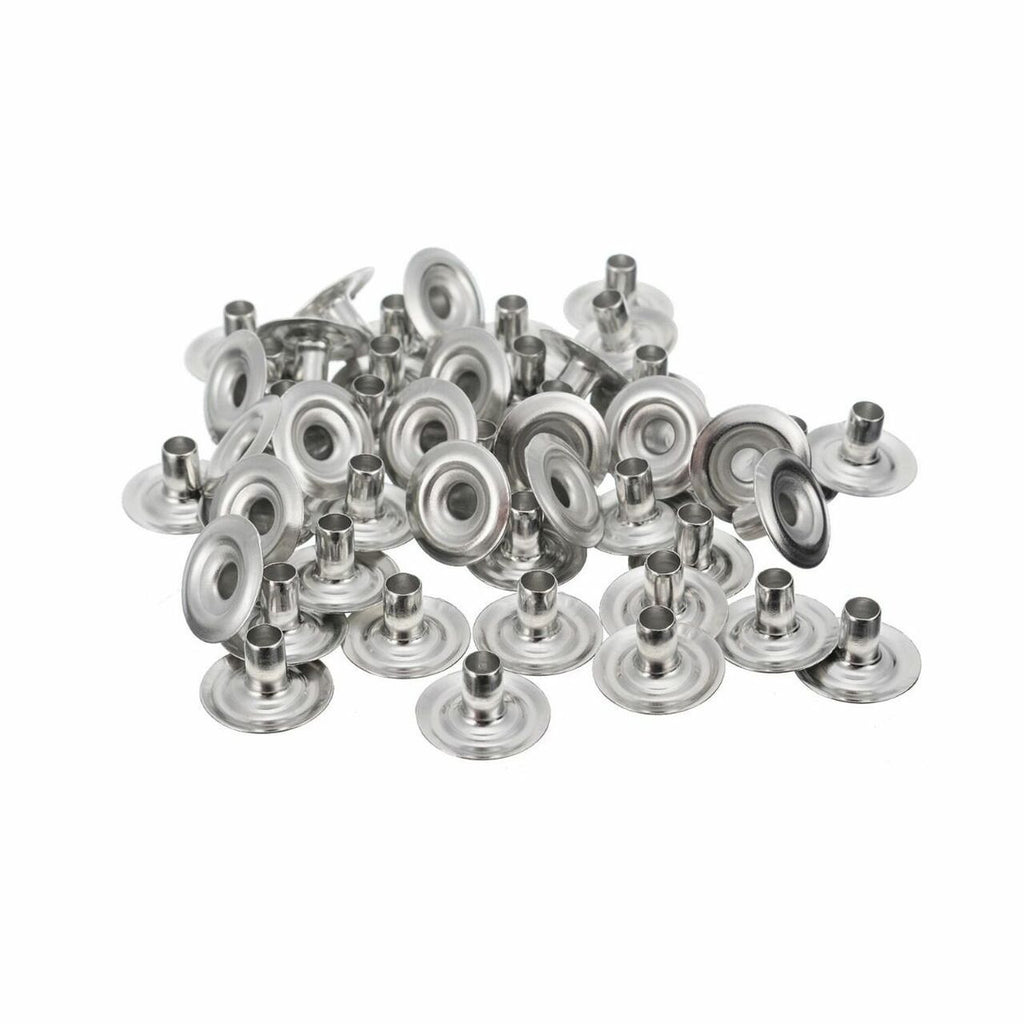 15mm Silver Press Stud Posts - Large (Pack of 1)