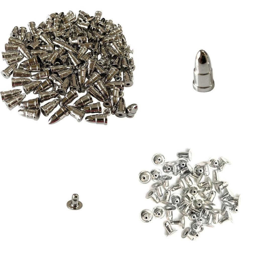 Plastic Cone Shape Studs with Base Pin - (Pack of 100)