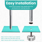 Double Cap Tubular Rivets Extra Long Studs (Pack of 50)