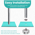 Double Cap Tubular Rivets with Fixing Hand Tool - (Pack of 100)