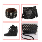 Plastic Skull Heads with Rivets - Pack of 100