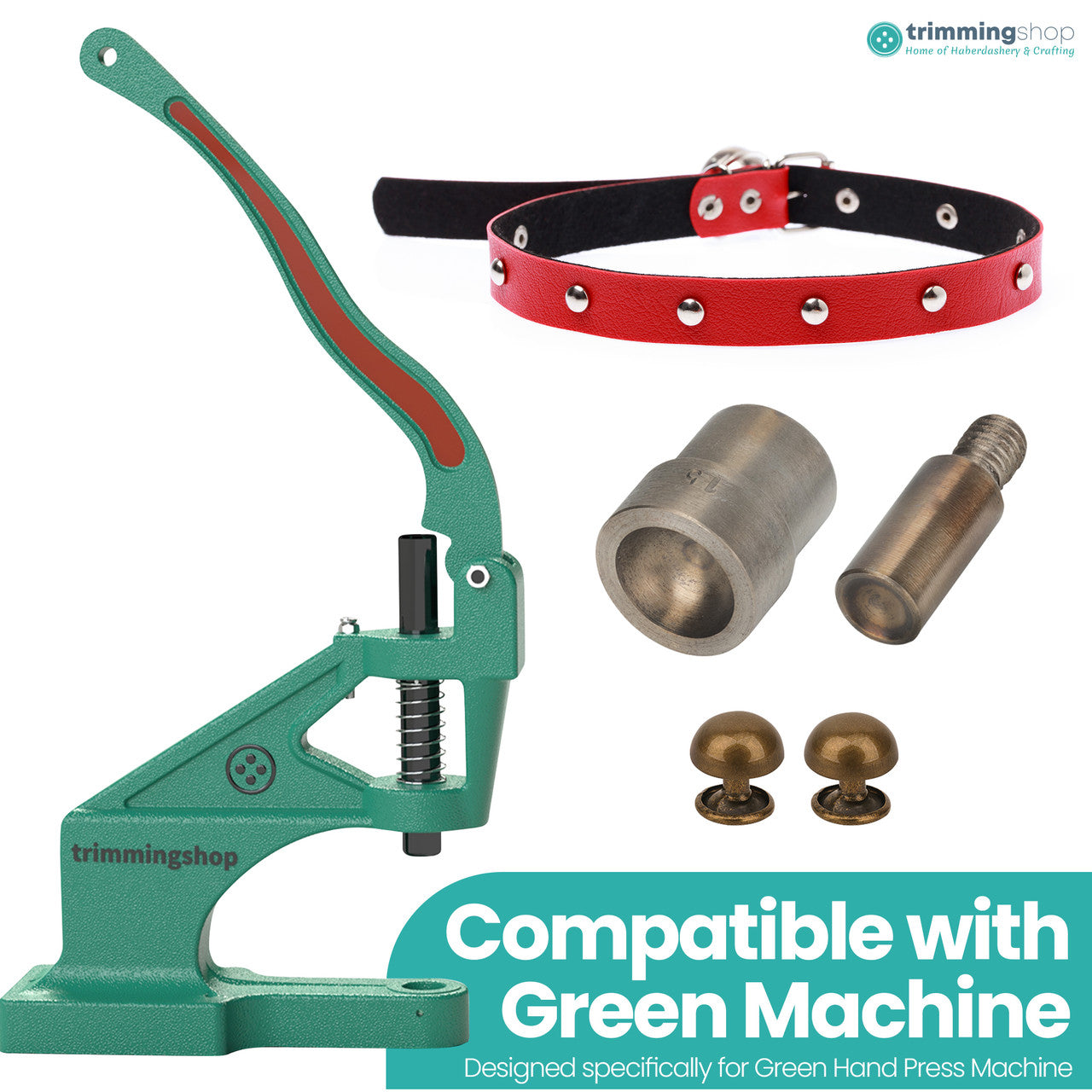 Round Bag Feet Rivet Die Set for Green Hand Press Machine - 12mm / 15mm