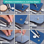 Iron Eyelets with Washers and Hand Tool Set