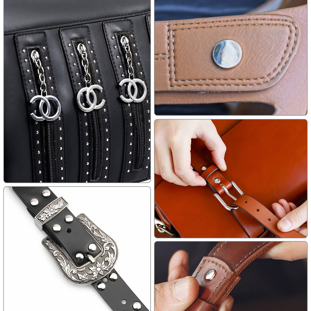 Double Cap Tubular Rivets Die Tool Set for Green Machine Hand Press