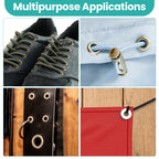 Eyelets with 3-Part Fixing Hand Tool