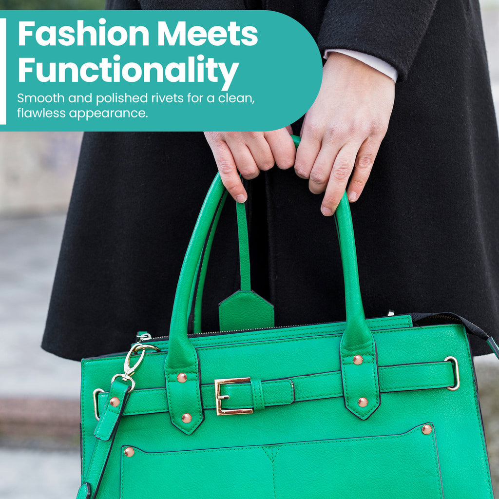 Double Cap Tubular Rivets with Fixing Hand Tool - (Pack of 100)