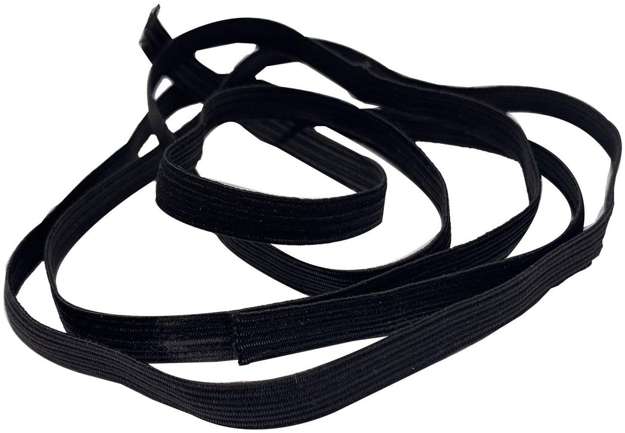 3mm Flat Elastic Cord, Black