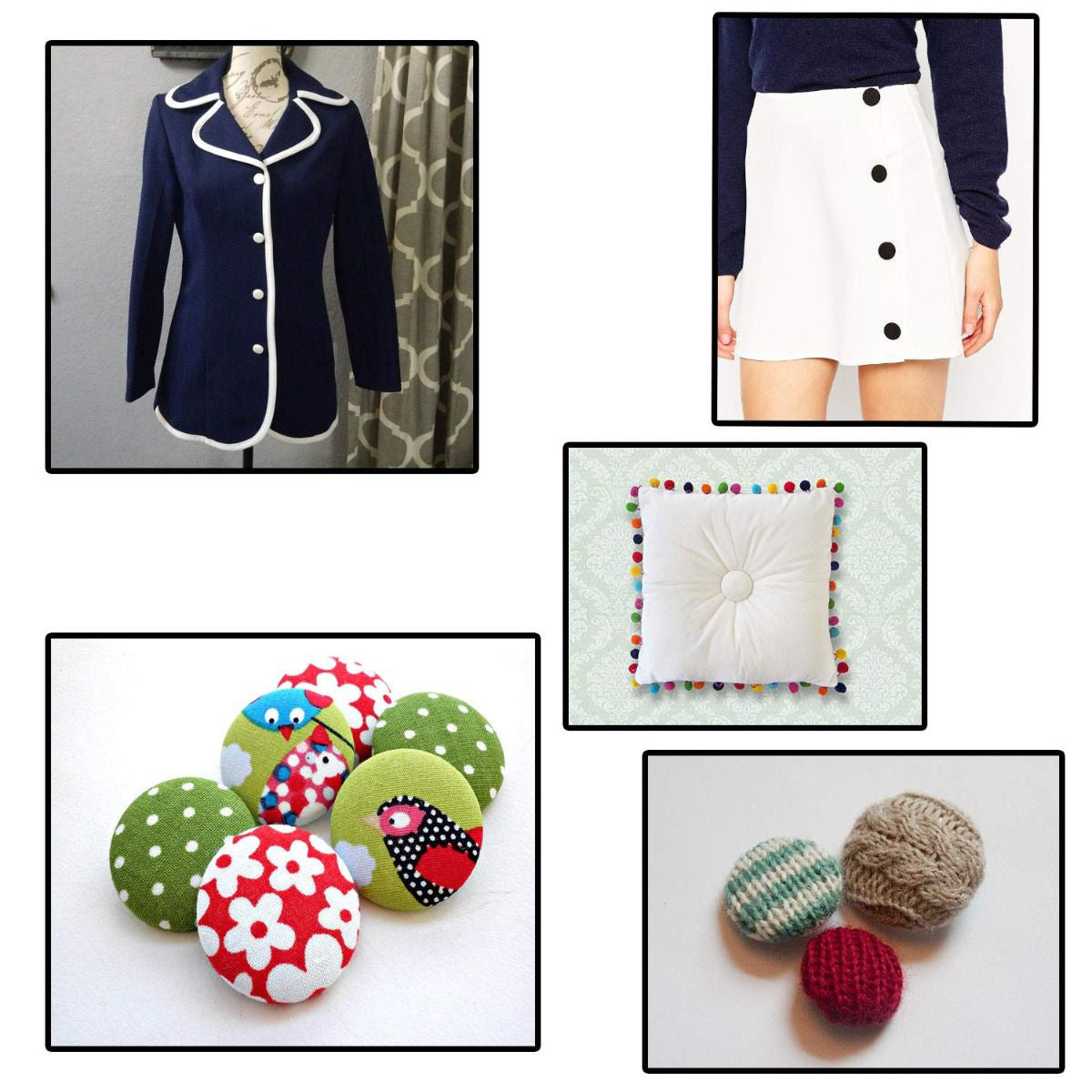 Aluminium / Plastic Button Blanks - (Pack of 50)