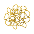Non-Welded Metal D-Rings (Pack of 10)