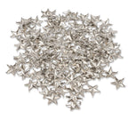 12mm Silver Star Studs with Prongs - Pack of 50