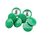 15mm S Spring Press Studs with Coloured Caps and Silver Components (10 Sets)