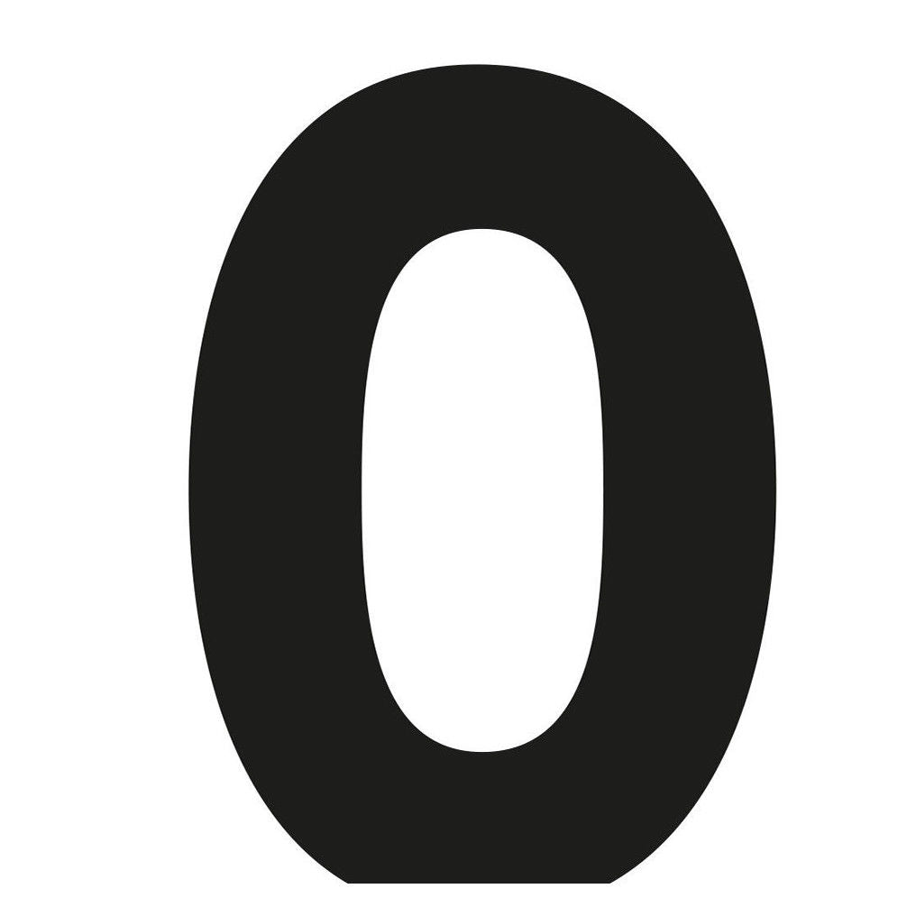 Large Wooden Flat Bottom Number