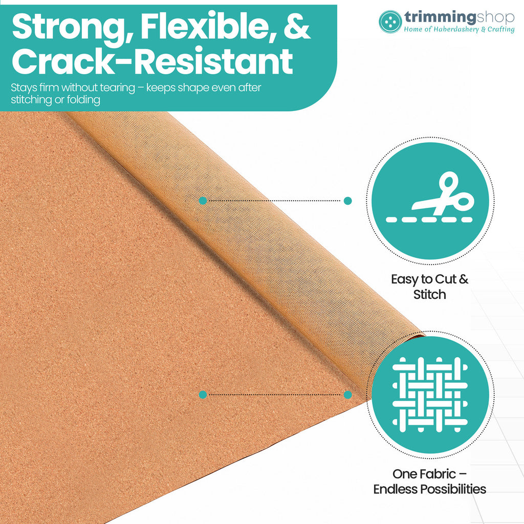 Lightweight 180gsm Cork Fabric Roll