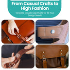 Double Cap Tubular Rivets Extra Long Studs (Pack of 50)