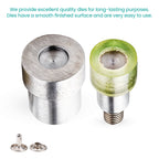 The Green Machine Hand Press® with Double Cap Tubular Rivet Die Set