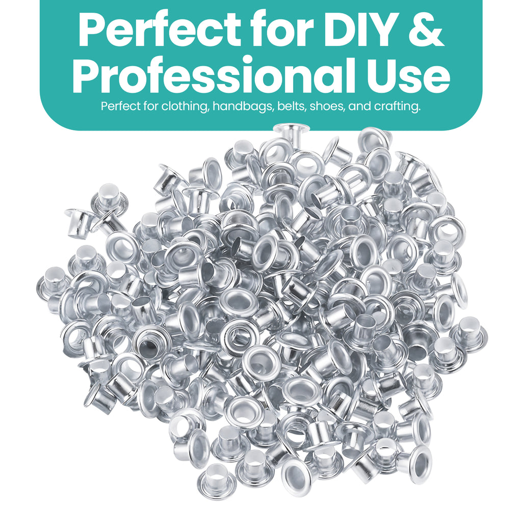 Iron Eyelets with Washers and Hand Tool Set