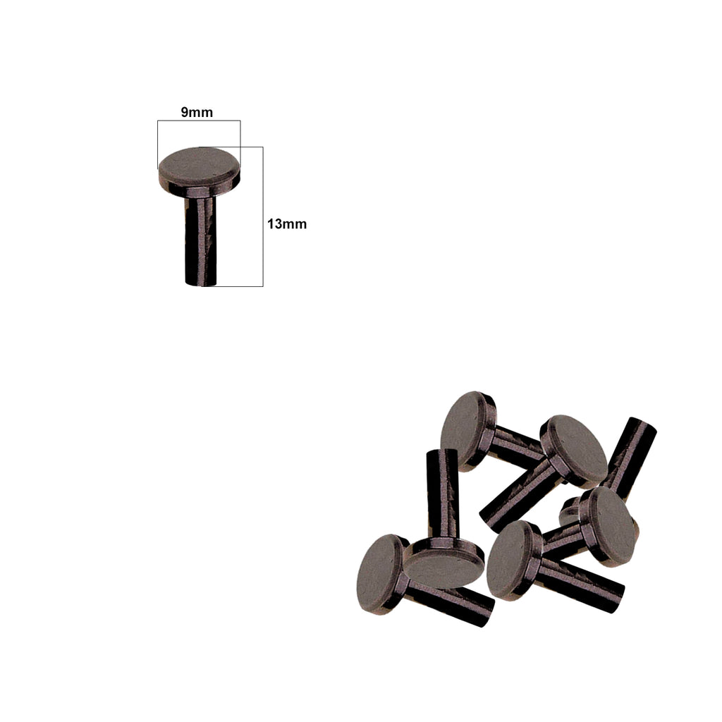 Chicago Screw Flat Head Rivets (Pack of 10)