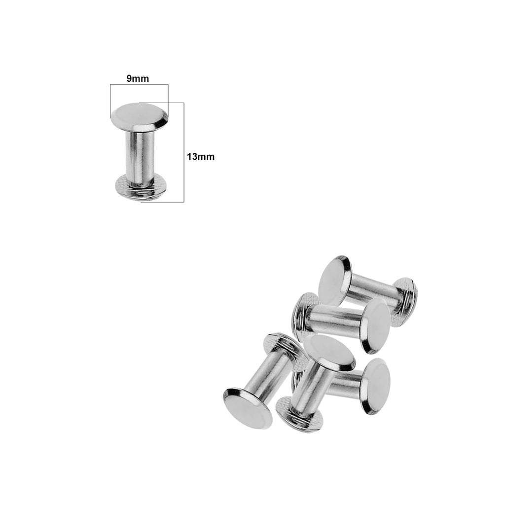 Chicago Screw Flat Head Rivets (Pack of 10)