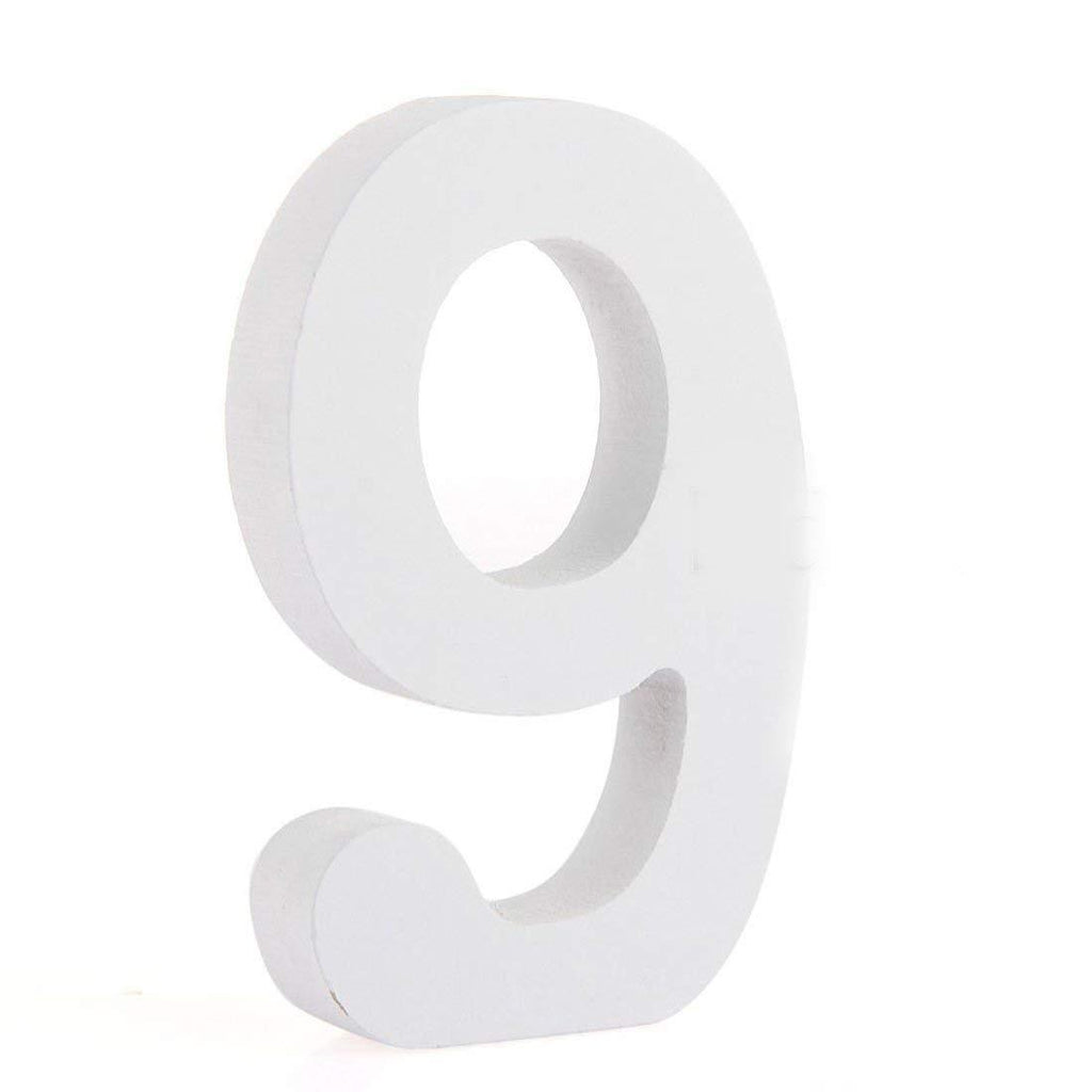 Large Wooden Flat Bottom Number