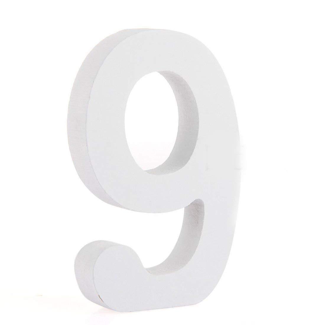 Large Wooden Flat Bottom Number