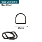 Welded Metal D-Rings - (Pack of 10)