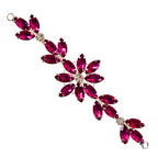 Sew-On Diamante Flower Motif