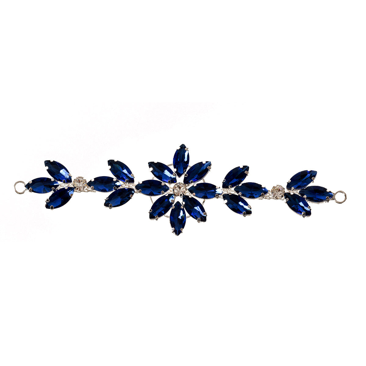 Sew-On Diamante Flower Motif