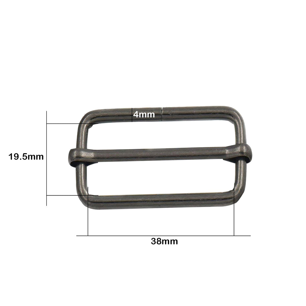 Non-Welded Metal Triglide Slider Buckles (Pack of 2)