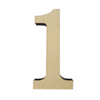 Large Wooden Flat Bottom Number