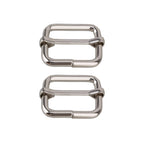 Non-Welded Metal Triglide Slider Buckles (Pack of 2)