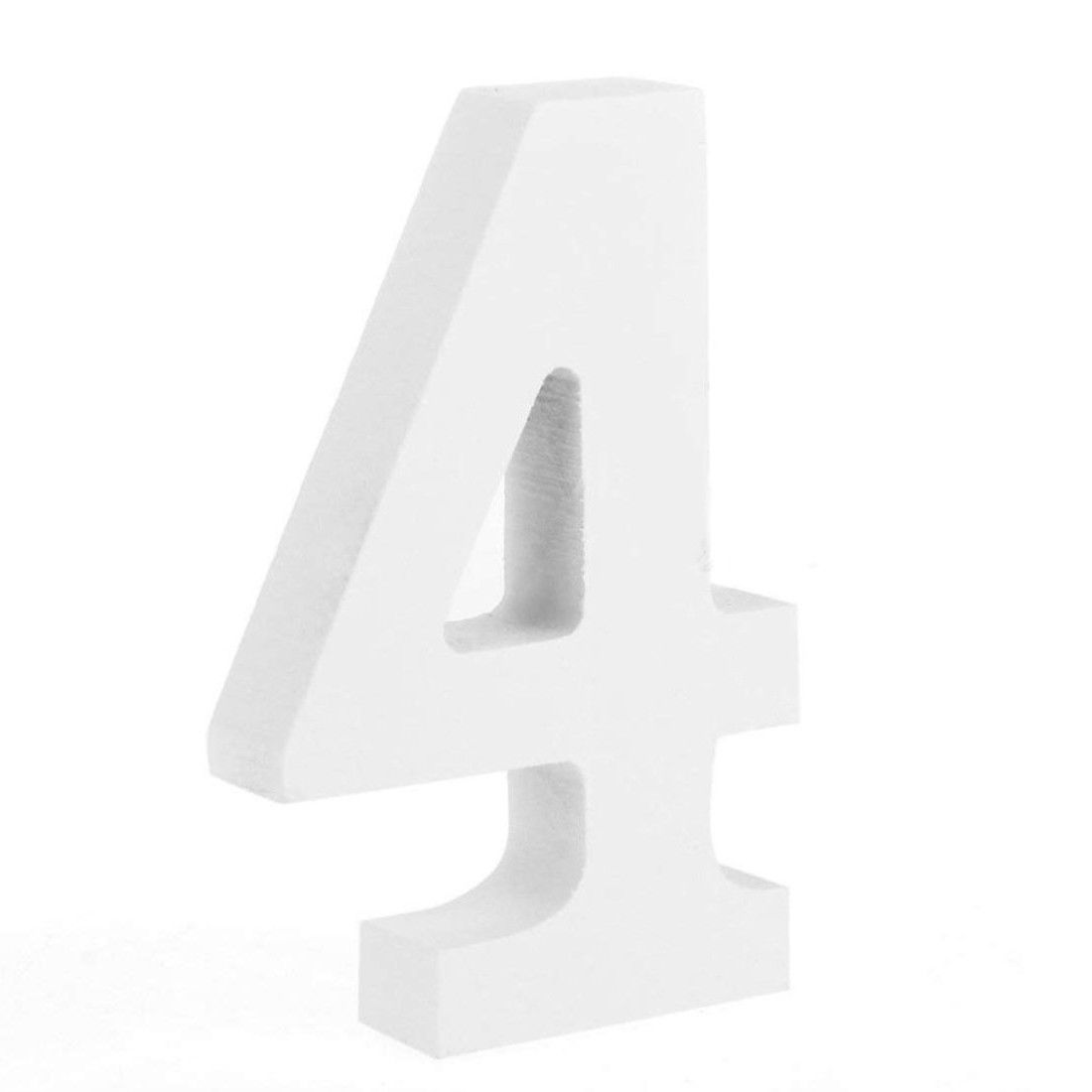 Large Wooden Flat Bottom Number