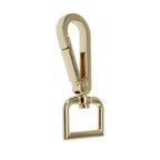 Swivel Lobster Clasp Keyring Fastener Hook with D-Ring (Pack of 1)