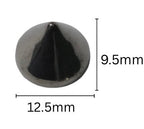 Plastic Low Cone Punk Studs with Base Pin - (Pack of 100)