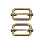 Non-Welded Metal Triglide Slider Buckles (Pack of 2)