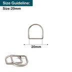 Welded Metal D-Rings - (Pack of 10)