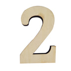 Large Wooden Flat Bottom Number