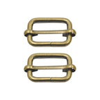 Non-Welded Metal Triglide Slider Buckles (Pack of 2)