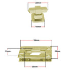 39mm x 20mm Rectangle Twist and Turn Clasp - (Pack of 1)