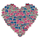25mm Plastic Heart Shaped Buttons (Pack of 100)