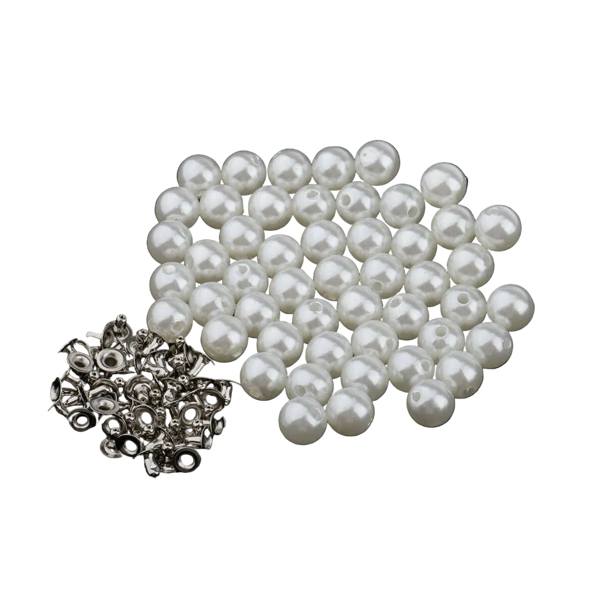 Round Pearl Rivet Studs with Base Pin (Pack of 100)