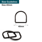 Welded Metal D-Rings - (Pack of 10)