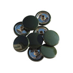 15mm S Spring Press Studs with Coloured Caps and Silver Components (10 Sets)