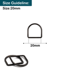 Welded Metal D-Rings - (Pack of 10)