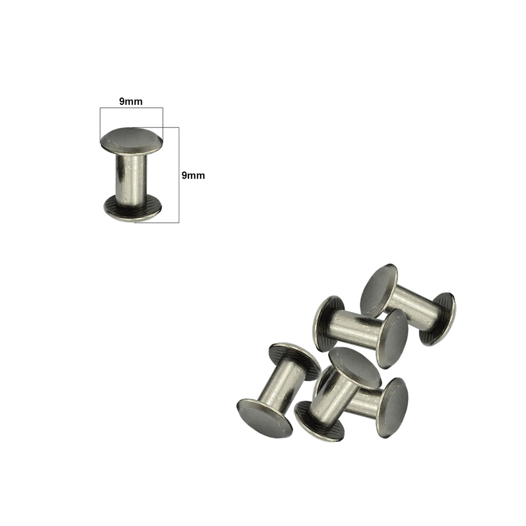 Chicago Screw Flat Head Rivets (Pack of 10)