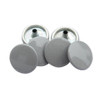 15mm S Spring Press Studs with Coloured Caps and Silver Components (10 Sets)