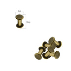 Chicago Screw Flat Head Rivets (Pack of 10)