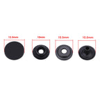 4-Part Flat Cap Press Studs (10 Sets)