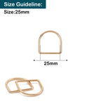 Welded Metal D-Rings - (Pack of 10)