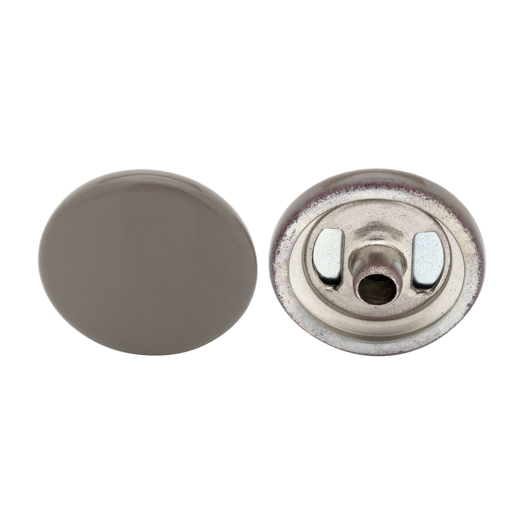 15mm S Spring Press Studs with Coloured Caps and Silver Components (10 Sets)